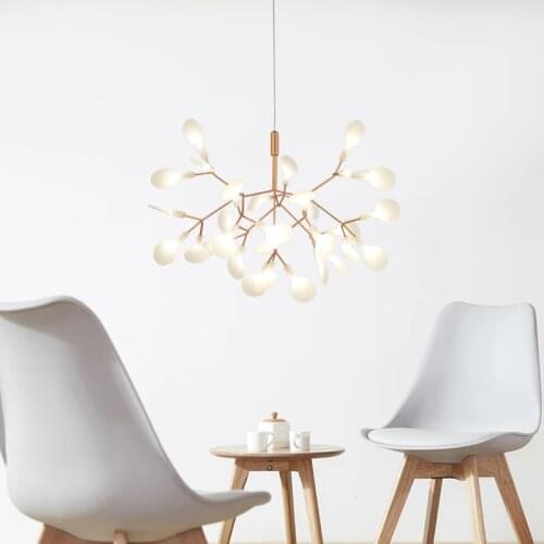 Nordic Modern Simple Chandeliers Branches Firefly Designer Pendant Lamp Creative Personalized Dinning Living Room Hanging Lights