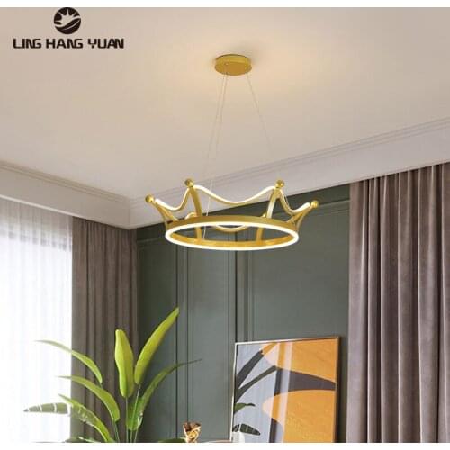 Minimalist Modern Led Chandelier Gold Color Ceiling Chandelier Lighting for Living room Dining room Bedroom Kitchen Lustre Lamps