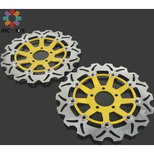 Motorcycle 300mm Floating Disc Left Right Brake Discs For KAWASAKI KR250 C1-C3 ZXR250 ZRX400 ZZ-R400 ZXR400 ZX6R ZZR600D Z750