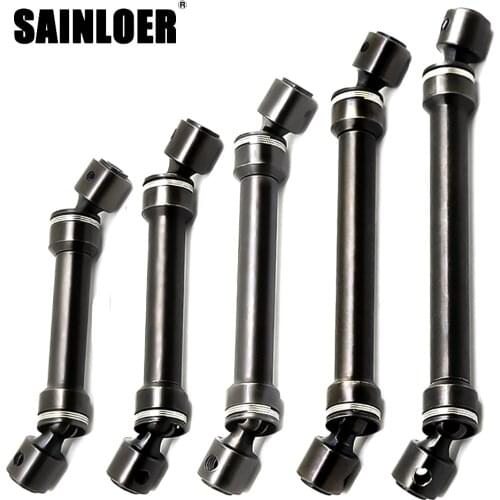 SAINLOER 1/10 Climbing Car Metal CVD Drive Shaft SCX10 D90 T4 90046 47 Transmission Shaft 81-170mm Toy car Accessories Parts