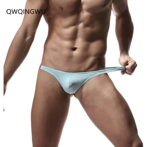 Sexy Mens Cotton Briefs Sexy Underwear Thong Penis Pouch Underwear Sexy Mens Bikini Underpants Cueca Masculina Briefs Thongs