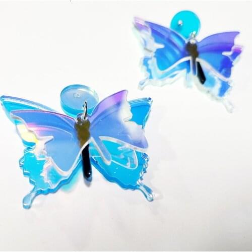 Earrings for women stud earrings wholesale Fashion Charm Exaggerated Hip Hop Girls Gift Cute acrylic Butterfly Earring