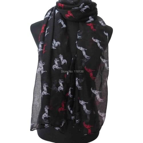 Horse Animal Print Womens Scarf Shawl Wrap, Free Shipping