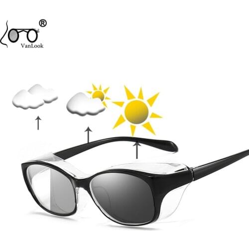 Vanlook Anti-pollen Photochromic Polaroid Sunglasses Women Polarized Sun Glasses For Men Rectangle Eyewear UV400