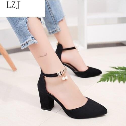 Hot Selling 2018 Side With Summer Women Shoes Pointed Toe Pumps Dress Shoes High Heels Boat Shoes Wedding Shoes Tenis Feminino