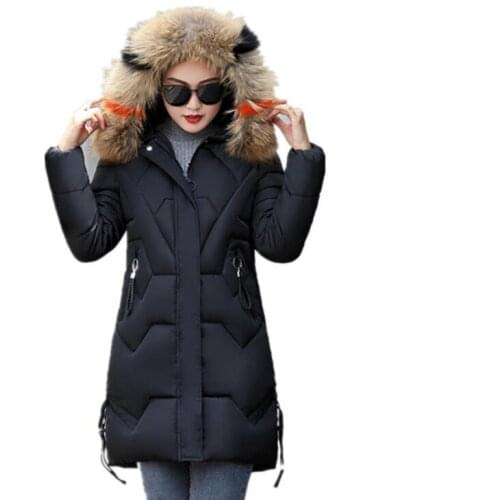 2019 New Arrival Fashion Slim Women Winter Jacket Cotton Padded Warm Thicken Ladies Coat xxxl Coats Parka Womens Jackets