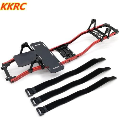1set 313 Wheelbase Frame With Battery Panel Box For 1/10 Axial SCX10 II RC Crawler 90046 90047