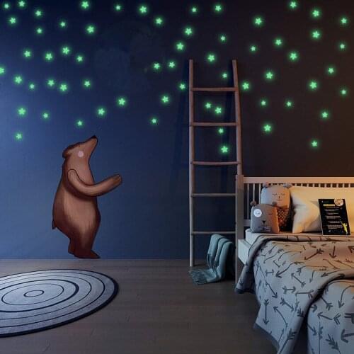 1Pack Wall Stickers Glow in the Dark Stars Space Stellar Wall Decals Stickers For Kids Bedroom