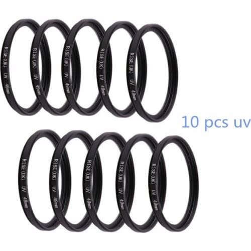 10 PCS Camera Filter 49mm/52mm/55mm/ 58mm/62mm/ 67mm/72mm/ 77mm/ 82mm UV Filter For Canon Nikon DSLR Camera Lens