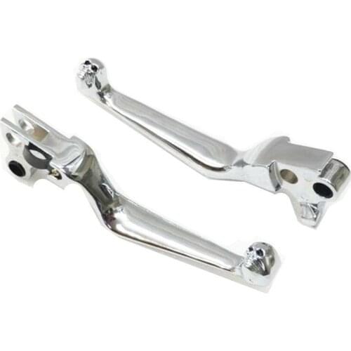 2X Motorcycke Skull Brake Clutch Lever For Harley FLSTF Fat Boy FXSTB Night Train FXDWG Dyna Wide Glide Sportster 883 1200