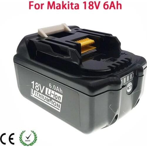 BL1860 Rechargeable Battery 18V 6Ah Lithium Ion for Makita BL1840 BL1850 BL1830 BL1860B LXT 400