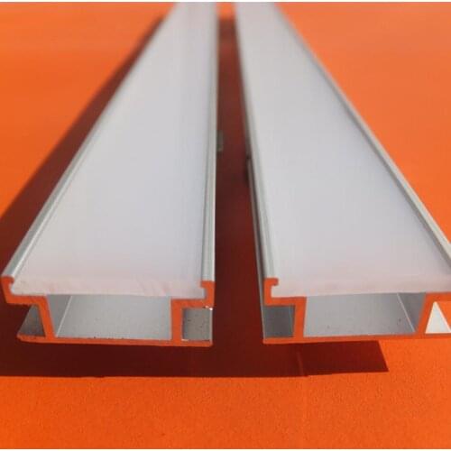 Free Shipping 2000mmX19mmX8mm 50pcs/lot led profile 2m long aluminium with transparent ,milky cover,led strip aluminium profile