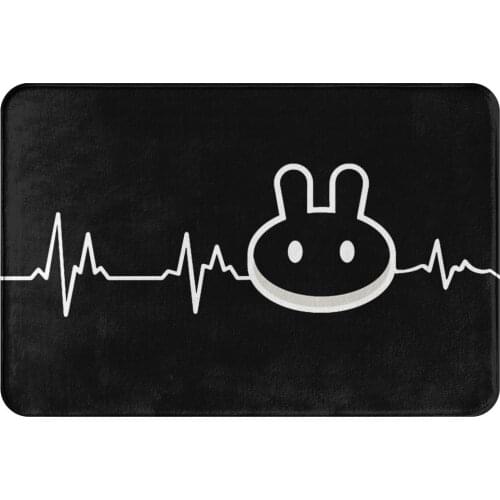 PancakeSwap Cake Crypto Miners Bedroom Mat To The Moon Heartbeat Doormat Kitchen Carpet Balcony Rug Home Decoration