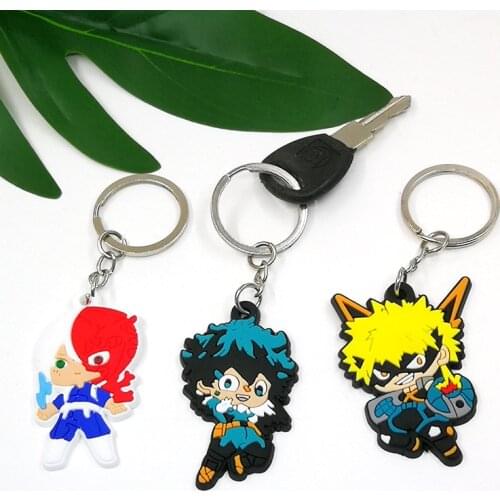 1PCS PVC new design keyholder cartoon figure keychains kawaii creative key ring kids children men women keys charms accessories