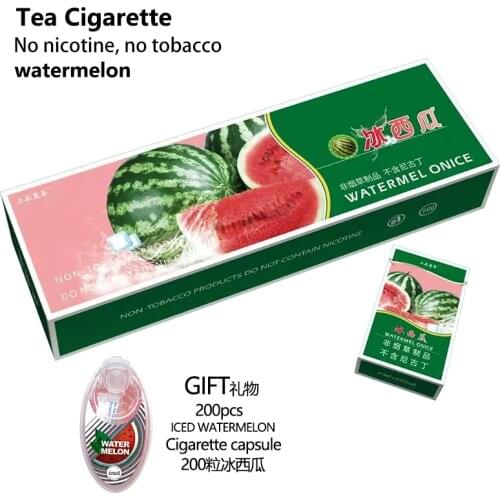 Tea smoke health cigarettes free nicotine tobacco filter fruit watermelon cherry blueberry quit smoking dropship suppliers gifts