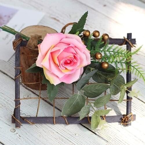 Rustic Style Air Plant Frame Holder Air Plant Rattan Frame Tillandsia Holder Wood Wall Frame Planter for Home Decor