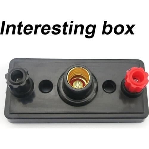 Physical experiment bulb holder (black) small lamp holder series and parallel experiment teaching equipment electronic productio