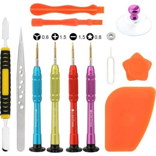 Phone Opening Repair Tools Precision Pentalobe Phillips Y Tips Flatted Screwdriver Set for iPhone CellPhone Disassemble Tool Set
