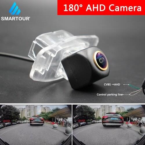 SMARTOUR AHD tracking Car Camera 180 Degree FishEye Lens HD Vehicle Rear View Camera For Honda Civic Accord Ciimo Fit Spirior