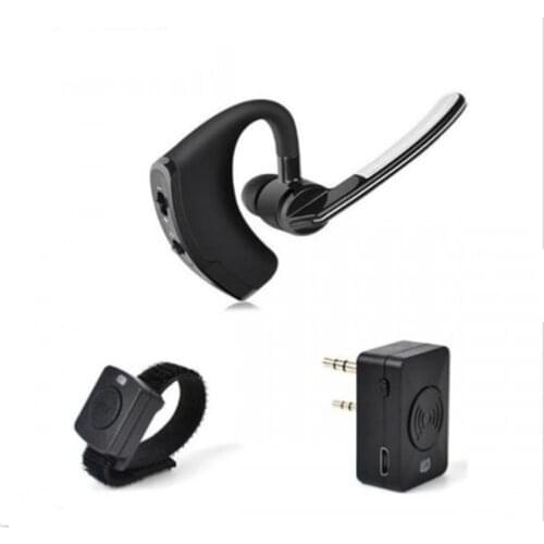 Set Handsfree Bluetooth PTT Mic Speaker Earphone Earpiece Wireless Headphone Headset For BaoFeng UV82 UV5R Kenwood Walkie Talkie