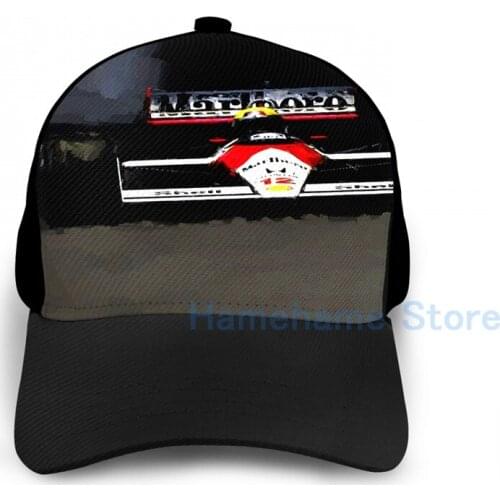 Fashion Ayrton Senna - Monaco 1988 Basketball Cap men women Graphic print black Unisex adult hat