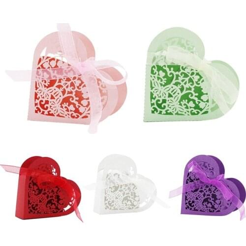 Lot Of 20 Candy Box Heart Candy Paper Box Gift Box For Wedding Party