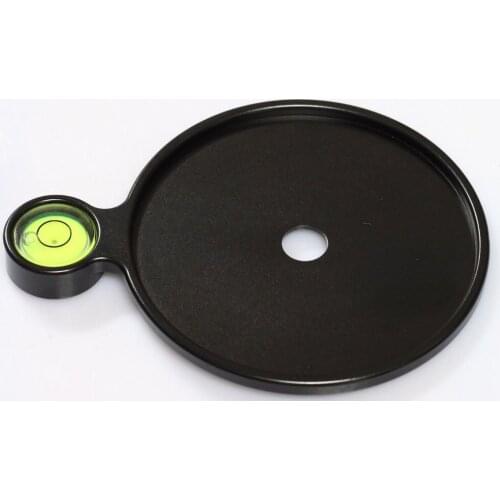 New Add-on Offset Bubble Level Plate 76mm diameter for Tripod and Head camera