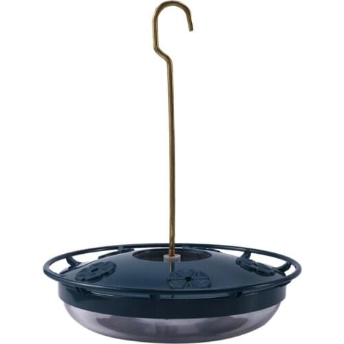 Plastic Bird Water Feeder Bottle Hanging Bird Feeder Garden Outdoor Plastic Flower Iron Hook Bird Feeder