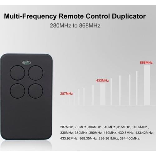 Remote Control Gate 280MHz-868MHz Variable Code Command Auto Garage Door Opener Wireless Transmitter 434.42MHz 433MHz Key Fob