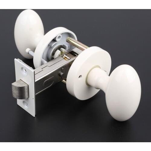 Luxury American Privacy Door Lock Knob Interior Door Lock with Knob Bedroom Bathroom Mute Door Lock Indoor 30-50 mm Without Key
