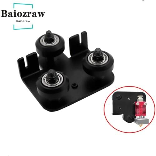 3D Printer 2020 Openbuilds V Slot Gantry Plat Set Slide Plate Pulley for CR-10 / Ender-3 Metal Extruder Nozzle Fixing Wheels