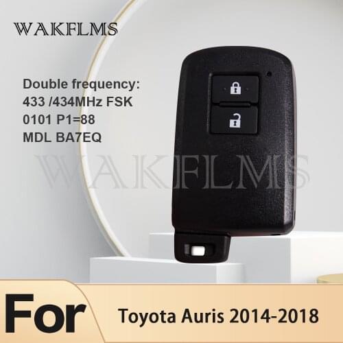 MDL BA7EQ For Toyota Auris 2014 2015 2016 2017 2018 433/434MHz 0101 Board Keyless Proximity Smart Car Key