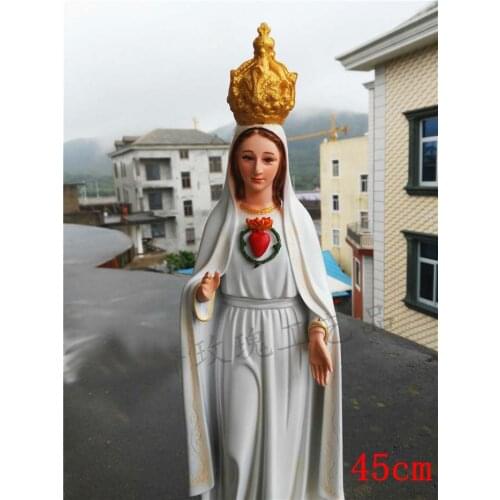 Special Offer -45CM large # HOME Church TOP Ornament Religious Catholicism Christianism Fatima Virgin Mary Madonna holy statue