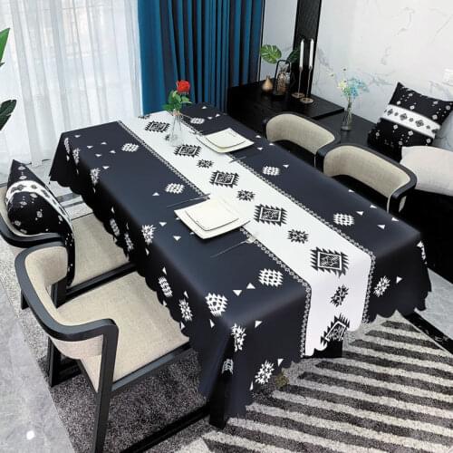 Waterproof Tablecloth Wedding Birthday Party Rectangular Tablecloth Home Dining Table Coffee Table Tablecloth Cover Mantel Mesa