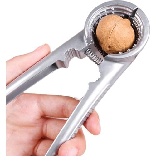 High Quality Chestnut Clip Cracker Aluminium Alloy Nutcracker, Sawtooth Multifunctional Kitchen Tools Dried Fruit Opener