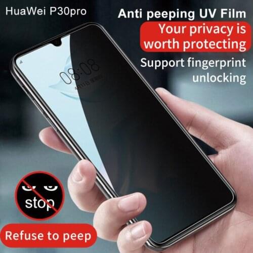 Anti Peeping Tempered Glass For huawei mate 20pro mate 30pro p30 pro p40 pro Privacy Screen Protector For honor 30pro nova 7 p