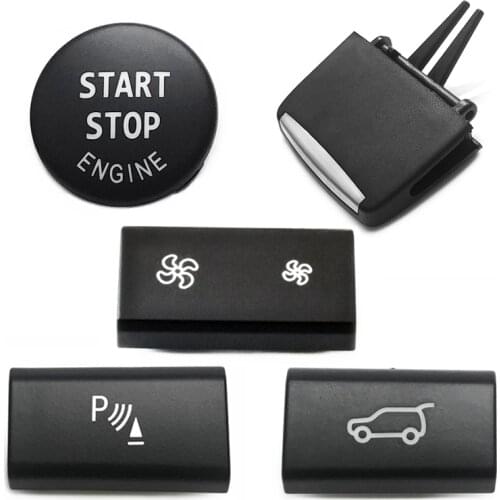 Dashboard Air Vent Grille Clips Ac Ventilation Volume Trunk Switch Ignition Button For BMW X5 X6 E70 E71 E72 2007-2014