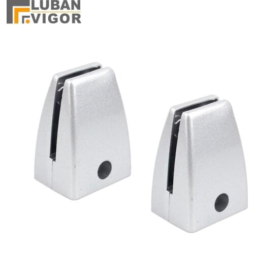Screen glass clip/clamp /Bracket , Silver,No base,glass/wood thickness:8-15MM,Partitions, Bathroom Hardware