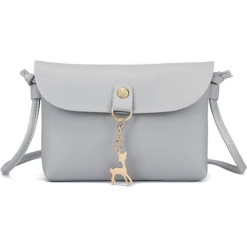 Winter Women Messenger Bag Korean Version Reindeer Pendant Female Shoulder Bag Casual Cell Phone Bag Luxury Handbag For Women