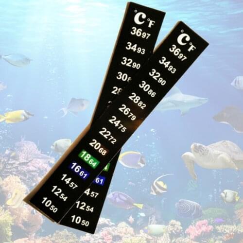 1/5PCs Stick-on Digital Aquarium Fish Tank Fridge Thermometer Sticker Measurement Stickers Temperature Control Tools Products
