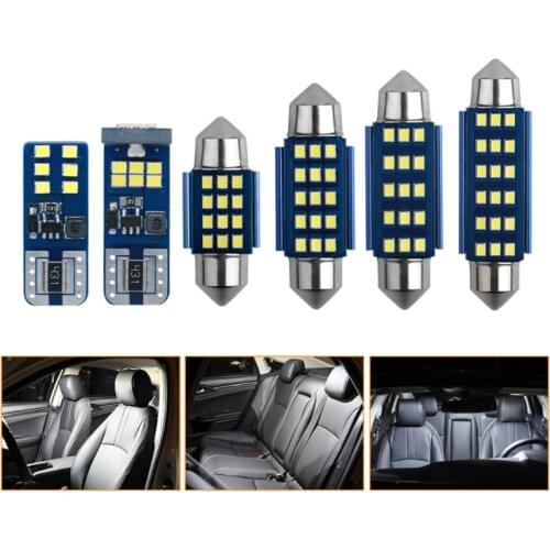 1X Canbus Festoon 2016 12/18SMD LED Light Car License Plate Lamp Reading Light Roof trunk Bulbs 31/36/39/41MM No Error White 12V