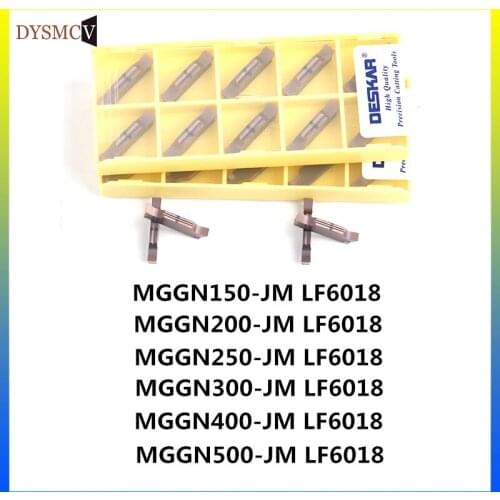 100PCS Deskar MGGN150 MGGN200 MGGN250 MGGN300 MGGN400 MGGN500 Jm Carbide Insert Grooving CNC Lathe Cutting Tool