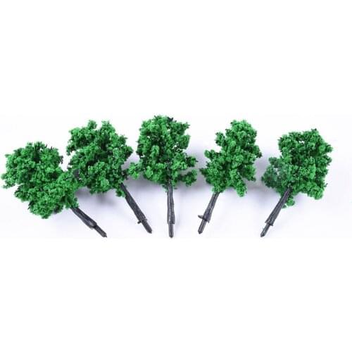 20pcs/lot Model Trees For Miniature Scenery Pine Trees For Building Layout Trains Road Landscape Tree 50mm