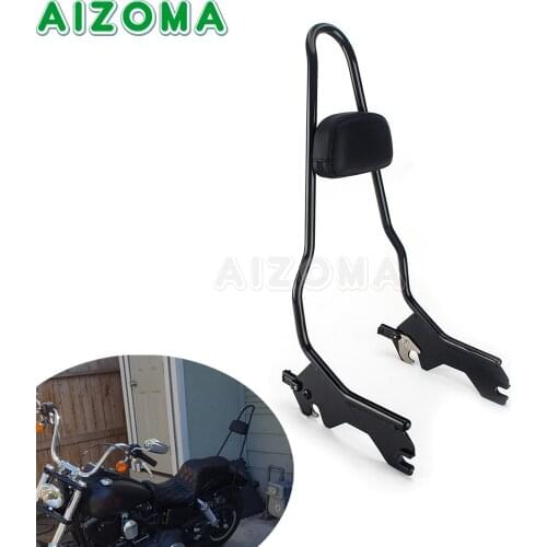 2018-Up Motorcycle Detachable Passenger Sissy Bar Backrest Pad for Harley Deluxe Heritage Classic Street Bob Softail Slim FLSL