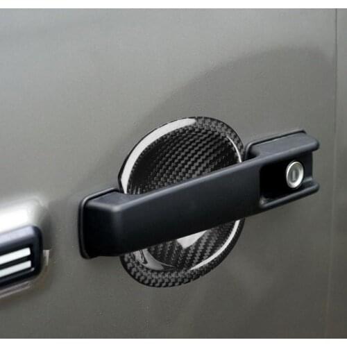 4Pcs Self-adhesive Carbon Fiber Door Handle Side Cup Bowl Car Styling for Benz-Brabus 2019 G63 G500 W464