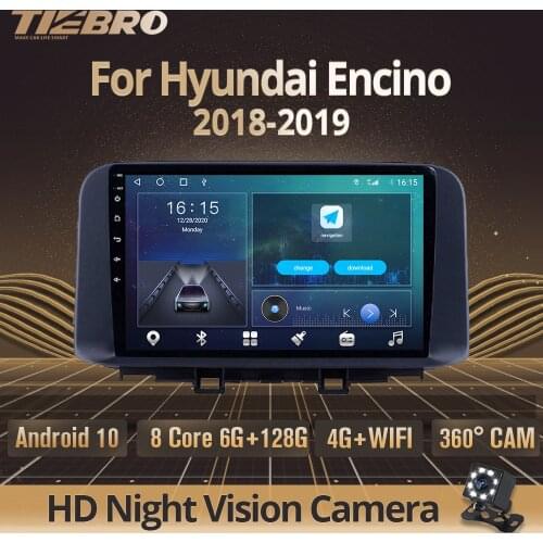 2DIN Android10 Car Radio For Hyundai-e Encino Kona 2018-2019 Stereo Receiver GPS Navigation Auto Radio Car Multimedia Player IGO