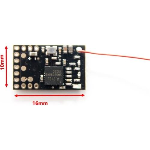 RX32M-X V2 FLYSKY AFHDS 2A 6CH Nano RC Car Receiver Board Built-In 5A/1S Brush ESC for RC Vehicle Cars