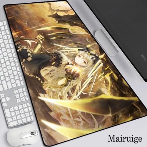 Large Anime Mouse Pad PC Gamer Computer Dragon and Girl XXL Mousepad Keyboard Desk Mat Palm Rest Gaming Accessories Carpet
