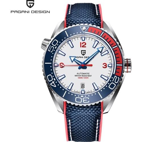 PAGANI DESIGN MenS Fashion Wristwatch Automatic Watch Top Brand Mechanical Watch Stainless Steel 100M Waterproof Sports Clock