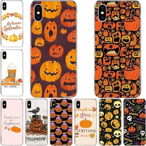Pumpkin happy fall hot Phone Case For Iphone 12 Mini 11 Pro XS Max XR X 8 7 6 6S Plus SE 2020 5 5S SE Cover Shell Coque